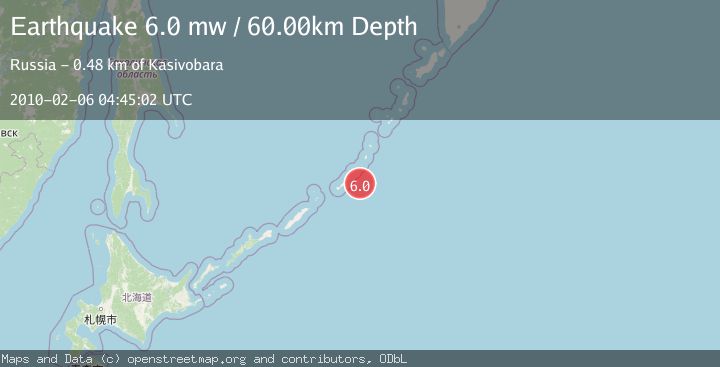 Map of KURIL ISLANDS