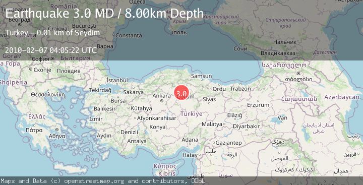 Map of CENTRAL TURKEY