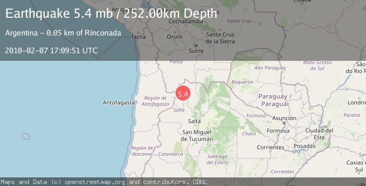 Map of JUJUY, ARGENTINA
