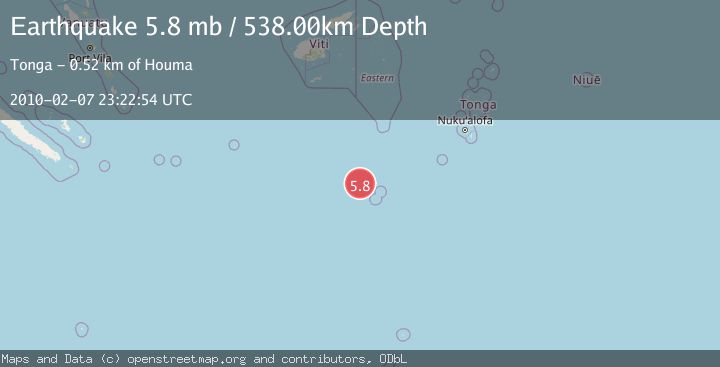 Map of SOUTH OF FIJI ISLANDS