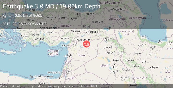 Map of TURKEY-SYRIA BORDER REGION
