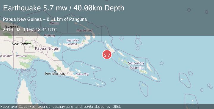 Map of BOUGAINVILLE REGION, P.N.G.