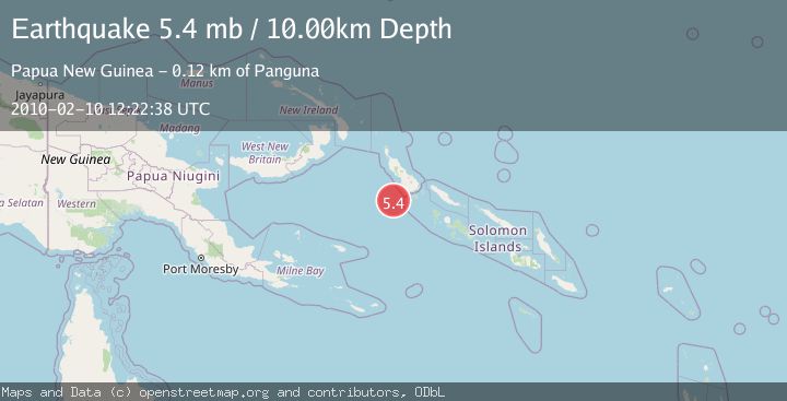 Map of BOUGAINVILLE REGION, P.N.G.