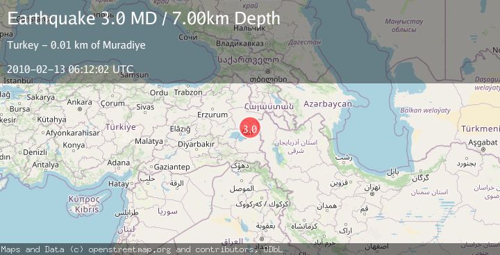 Map of EASTERN TURKEY