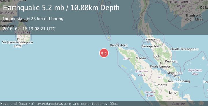 Map of OFF W COAST OF NORTHERN SUMATRA