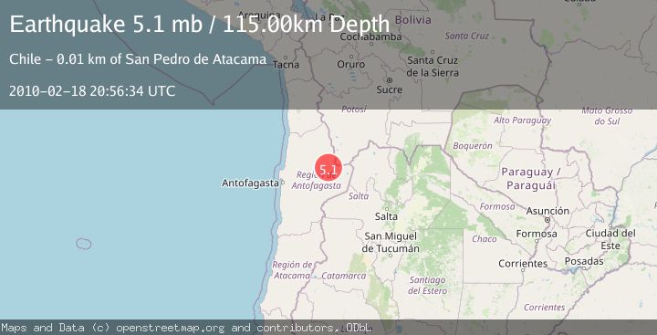 Map of ANTOFAGASTA, CHILE