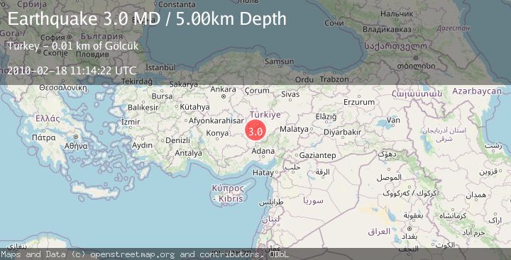 Map of CENTRAL TURKEY