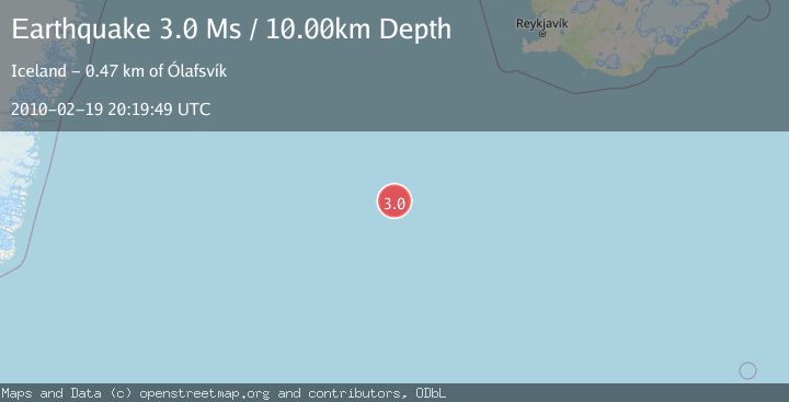Map of ICELAND REGION