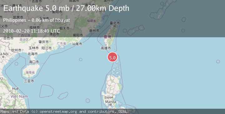 Map of TAIWAN REGION