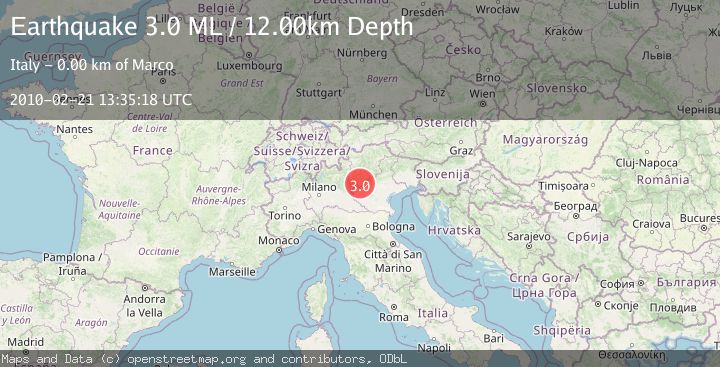 Map of NORTHERN ITALY