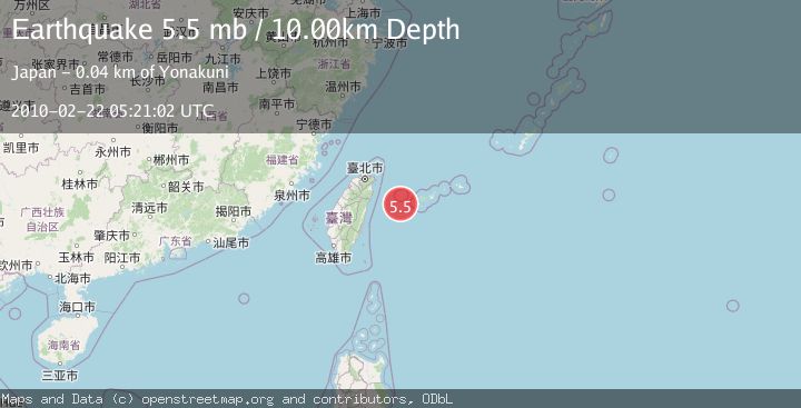 Map of TAIWAN REGION