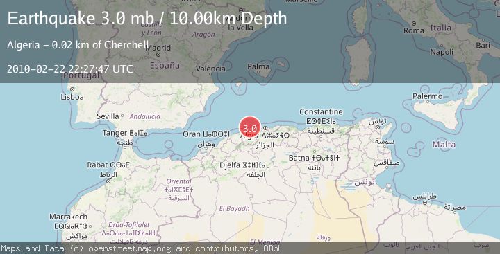 Map of NORTHERN ALGERIA