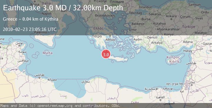 Map of CRETE, GREECE
