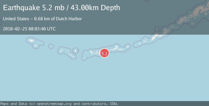 Map of ANDREANOF ISLANDS, ALEUTIAN IS.