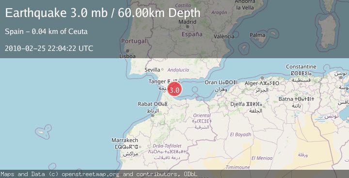 Map of STRAIT OF GIBRALTAR