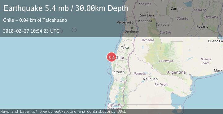 Map of OFFSHORE BIO-BIO, CHILE