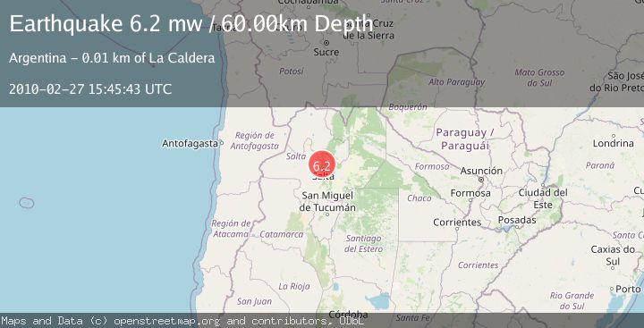 Map of SALTA, ARGENTINA