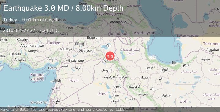 Map of TURKEY-IRAQ BORDER REGION