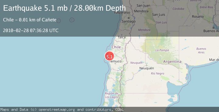 Map of BIO-BIO, CHILE