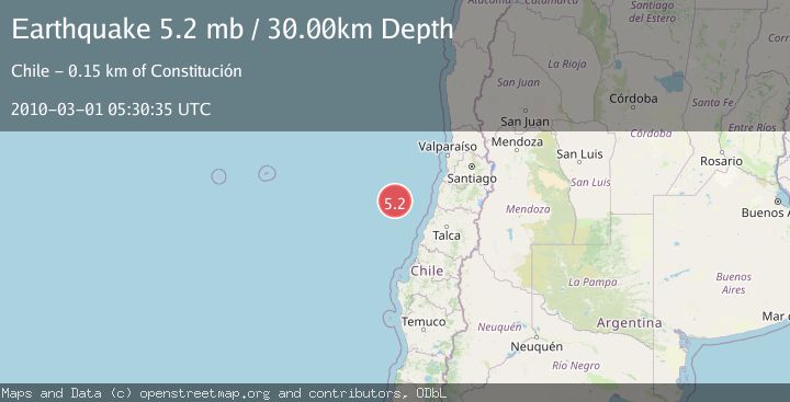 Map of OFF COAST OF O'HIGGINS, CHILE