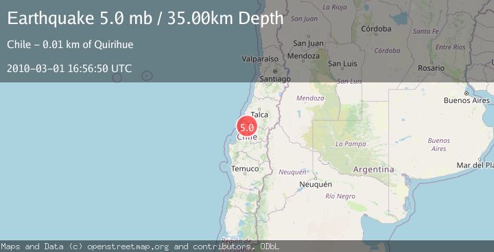 Map of BIO-BIO, CHILE