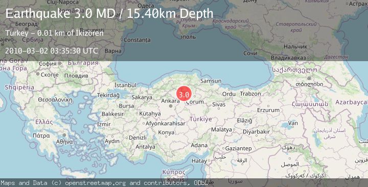 Map of CENTRAL TURKEY