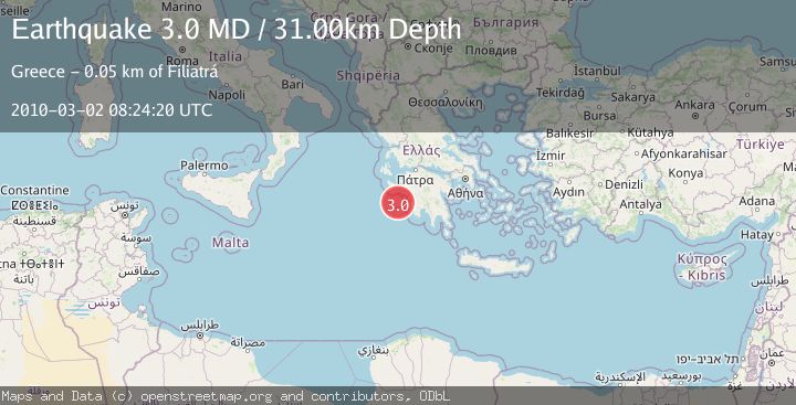 Map of SOUTHERN GREECE