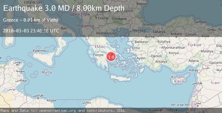 Map of SOUTHERN GREECE