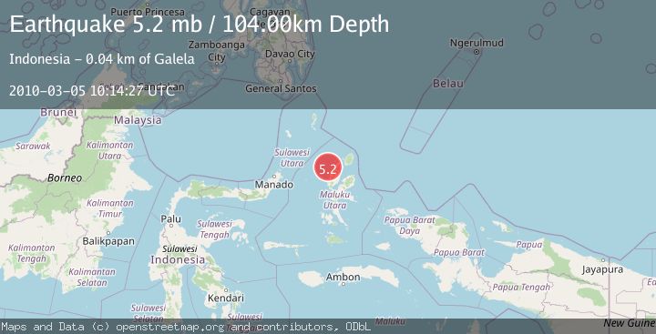 Map of HALMAHERA, INDONESIA