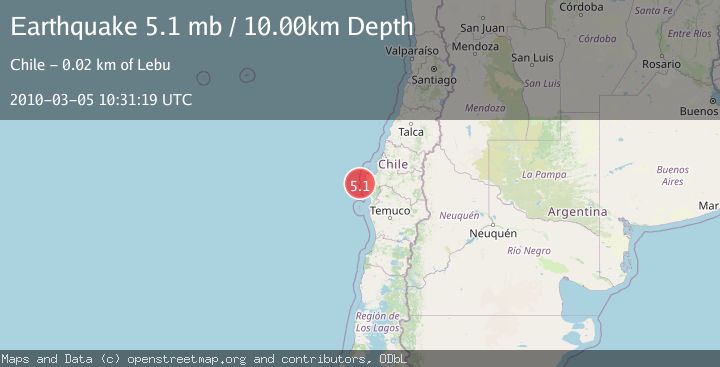 Map of OFFSHORE BIO-BIO, CHILE