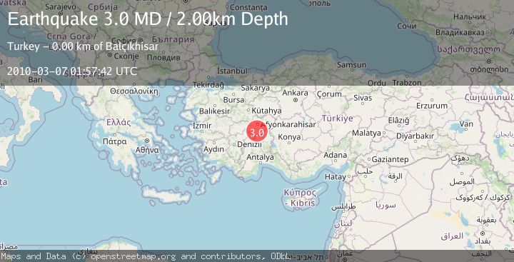 Map of WESTERN TURKEY
