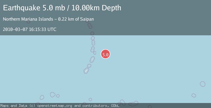 Map of MARIANA ISLANDS REGION