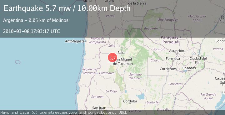 Map of SALTA, ARGENTINA