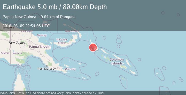 Map of BOUGAINVILLE REGION, P.N.G.