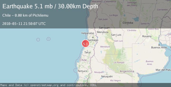 Map of OFFSHORE O'HIGGINS, CHILE