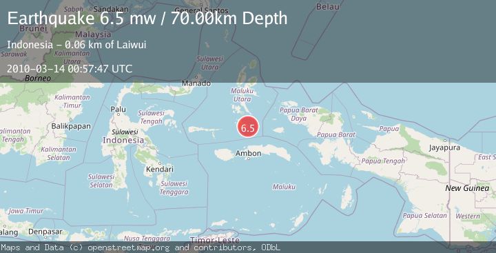 Map of KEPULAUAN OBI, INDONESIA