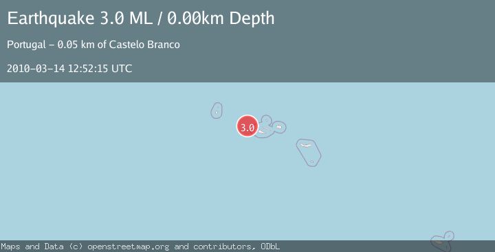 Map of AZORES ISLANDS, PORTUGAL