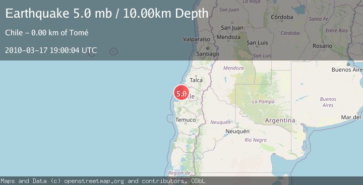 Map of BIO-BIO, CHILE