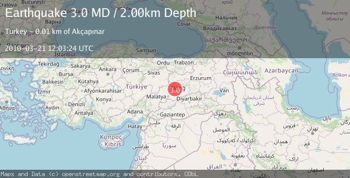 Map of EASTERN TURKEY