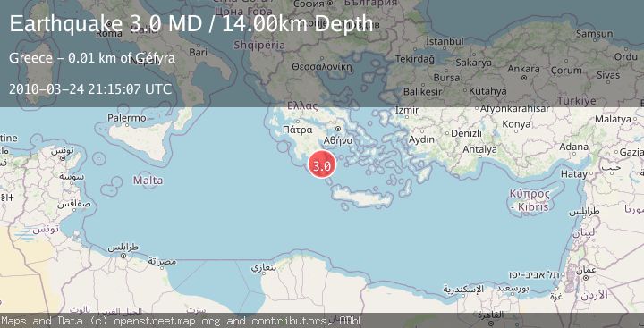 Map of SOUTHERN GREECE