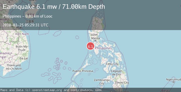 Map of MINDORO, PHILIPPINES
