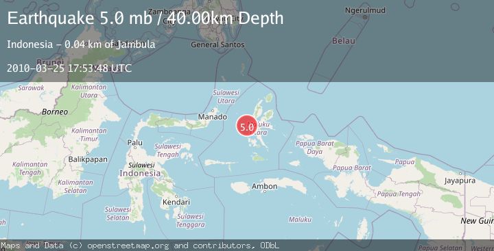 Map of HALMAHERA, INDONESIA