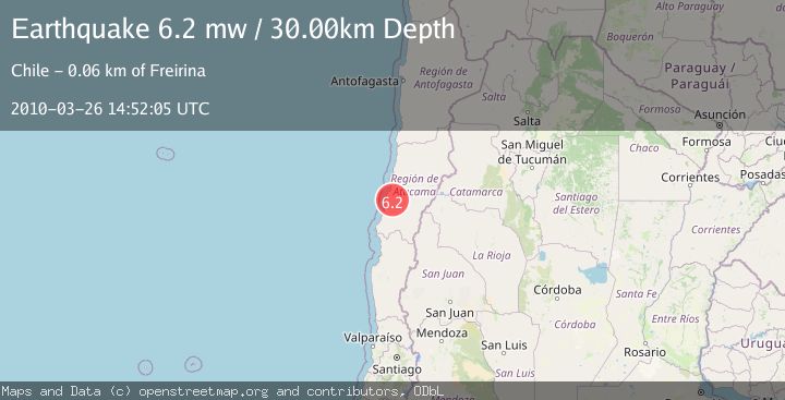 Map of ATACAMA, CHILE