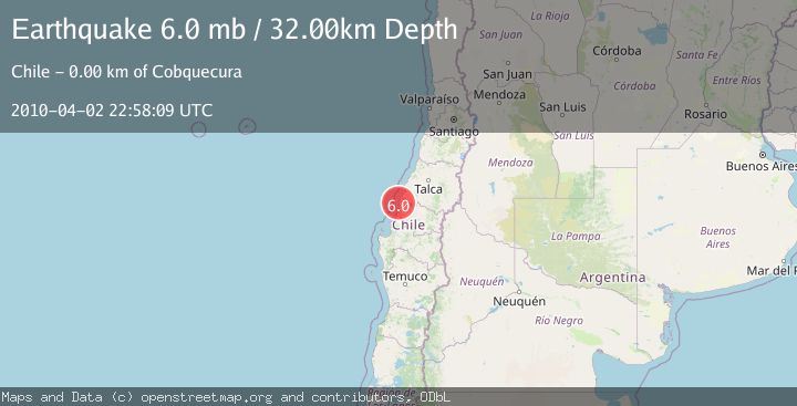 Map of OFFSHORE BIO-BIO, CHILE