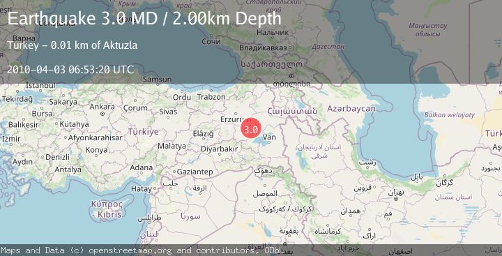 Map of EASTERN TURKEY