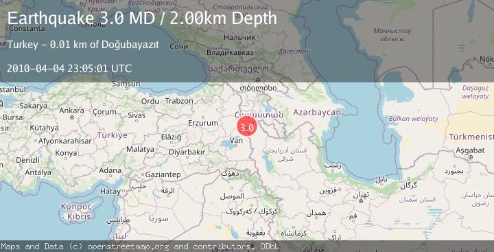 Map of TURKEY-IRAN BORDER REGION