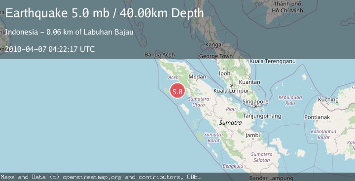 Map of SIMEULUE, INDONESIA