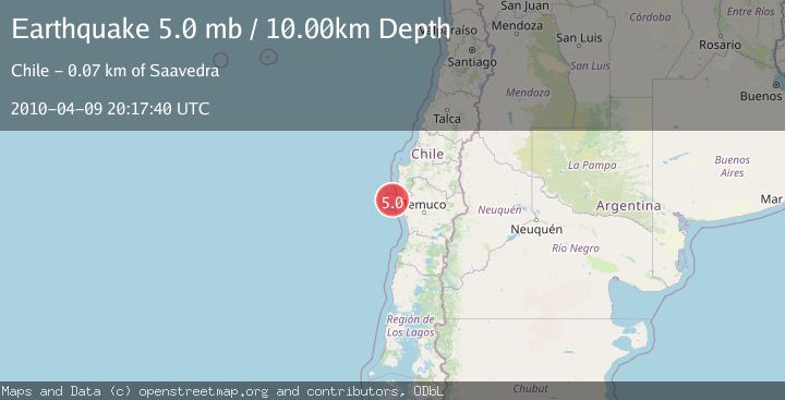 Map of OFFSHORE BIO-BIO, CHILE