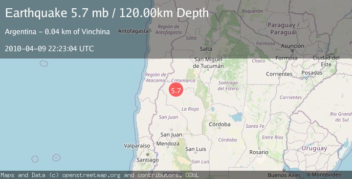 Map of LA RIOJA, ARGENTINA