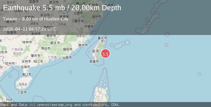 Map of TAIWAN REGION